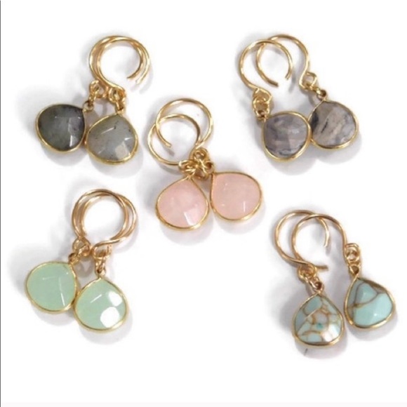 Handmade Genuine Gemstone Earrings - Picture 4 of 4